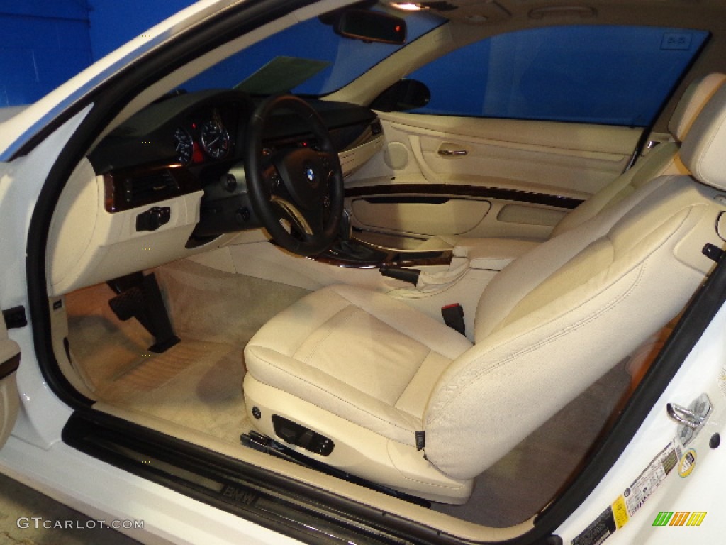 2008 3 Series 328xi Coupe - Alpine White / Cream Beige photo #10