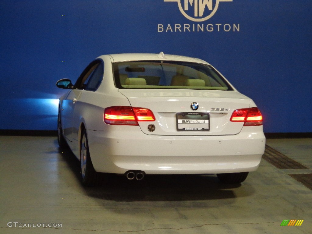 2008 3 Series 328xi Coupe - Alpine White / Cream Beige photo #22