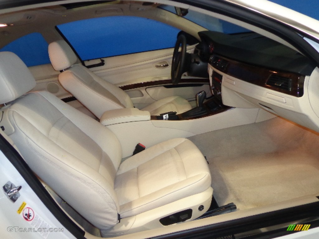 2008 3 Series 328xi Coupe - Alpine White / Cream Beige photo #30