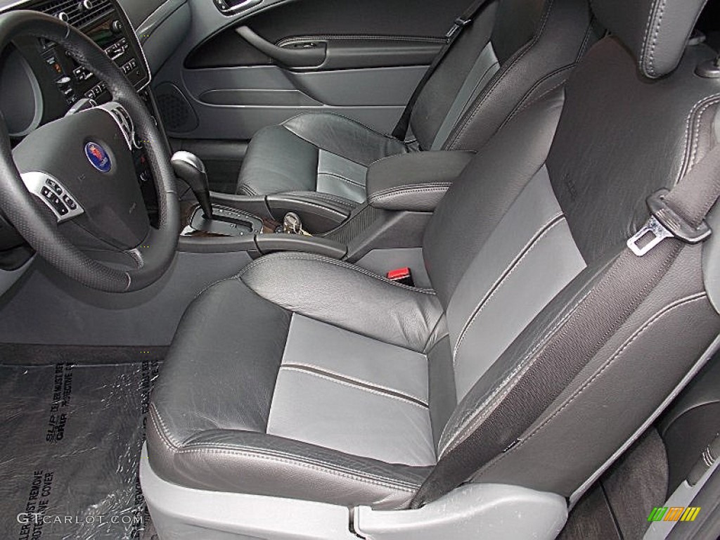 Black/Gray Interior 2007 Saab 9-3 2.0T Convertible Photo #85235030