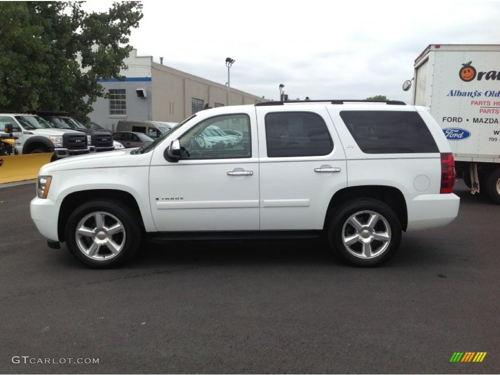 2007 Tahoe LTZ 4x4 - Summit White / Light Cashmere/Ebony photo #4