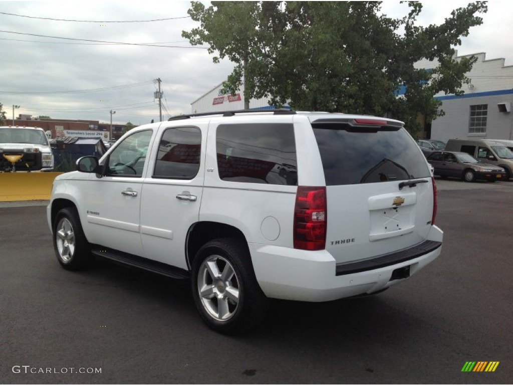2007 Tahoe LTZ 4x4 - Summit White / Light Cashmere/Ebony photo #5