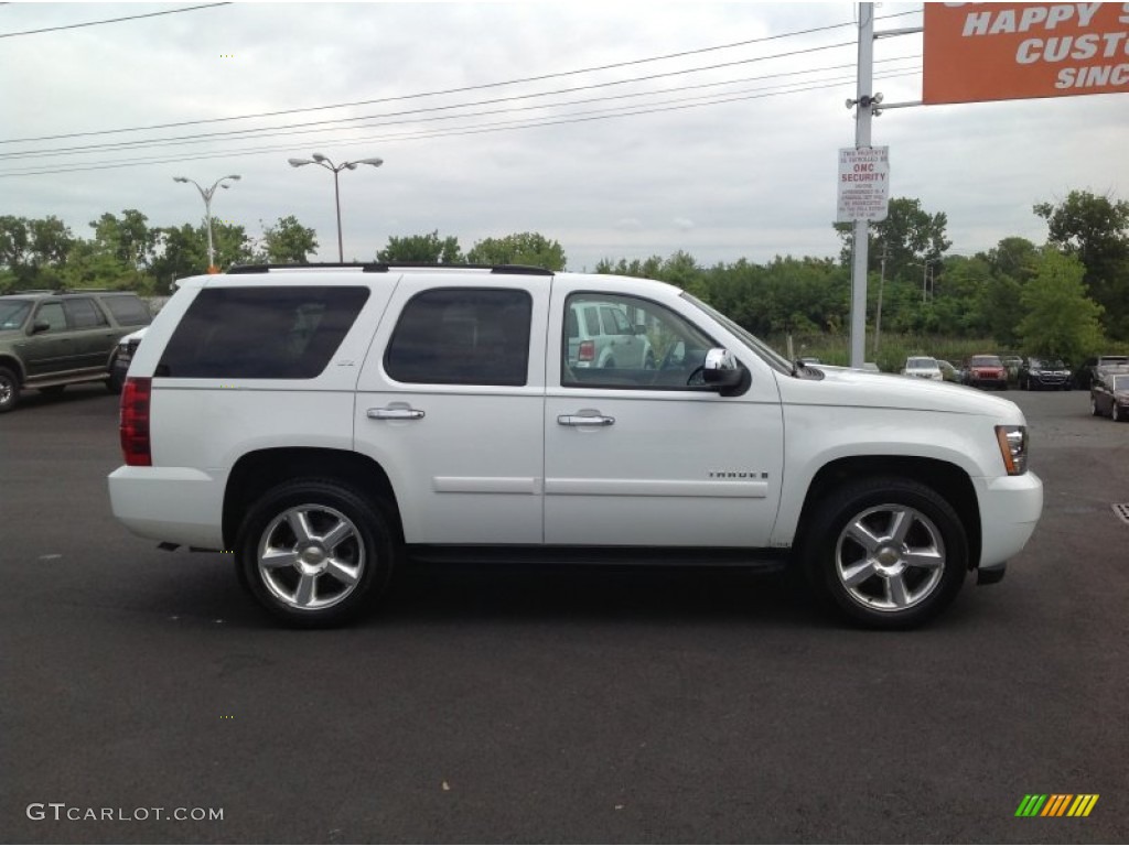 2007 Tahoe LTZ 4x4 - Summit White / Light Cashmere/Ebony photo #8