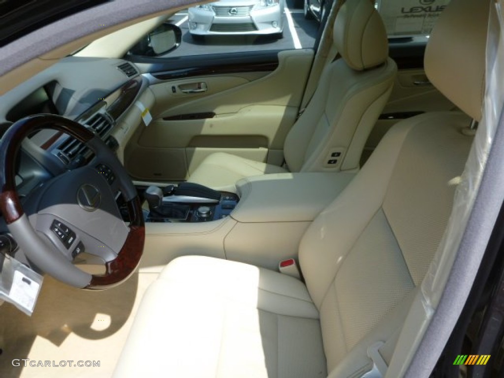 2013 LS 460 AWD - Fire Agate Pearl / Parchment/Brown Walnut photo #10