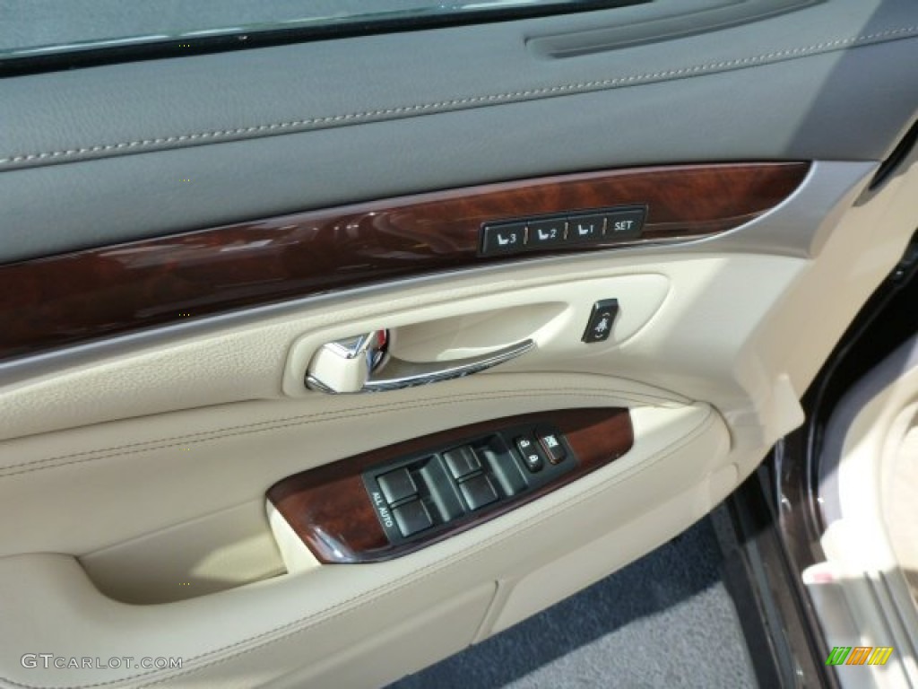 2013 LS 460 AWD - Fire Agate Pearl / Parchment/Brown Walnut photo #14