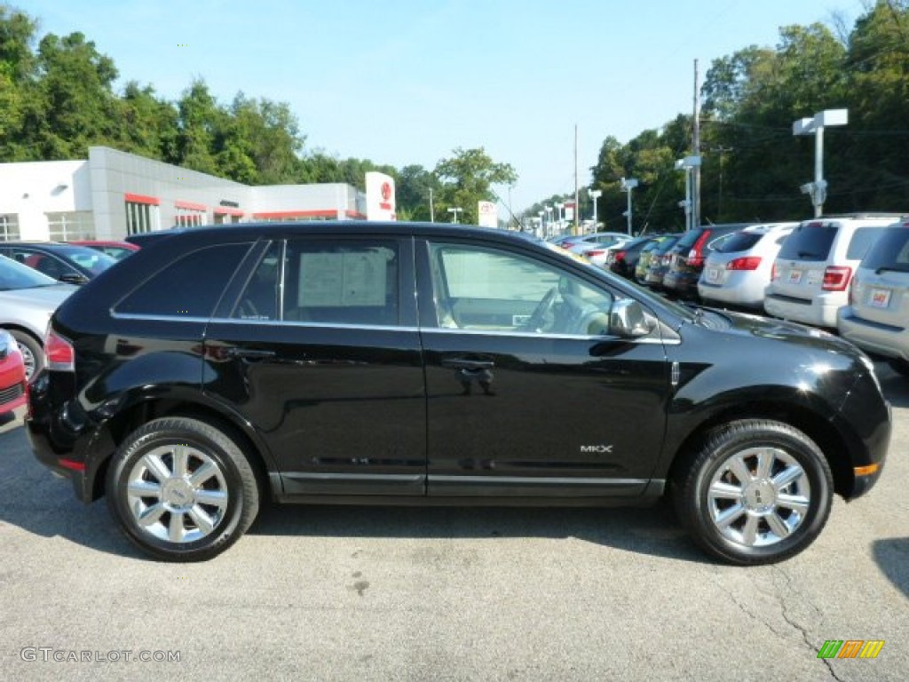 2008 MKX AWD - Black Clearcoat / Light Camel photo #2