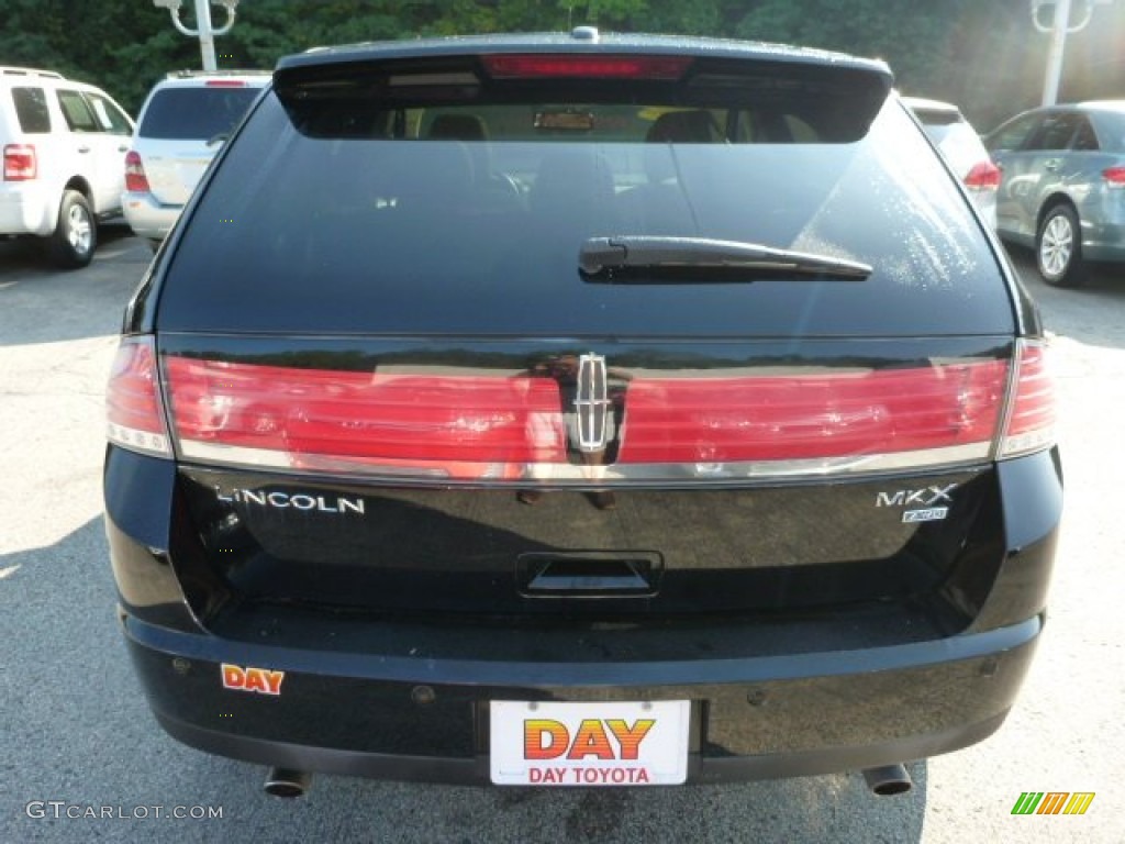 2008 MKX AWD - Black Clearcoat / Light Camel photo #4