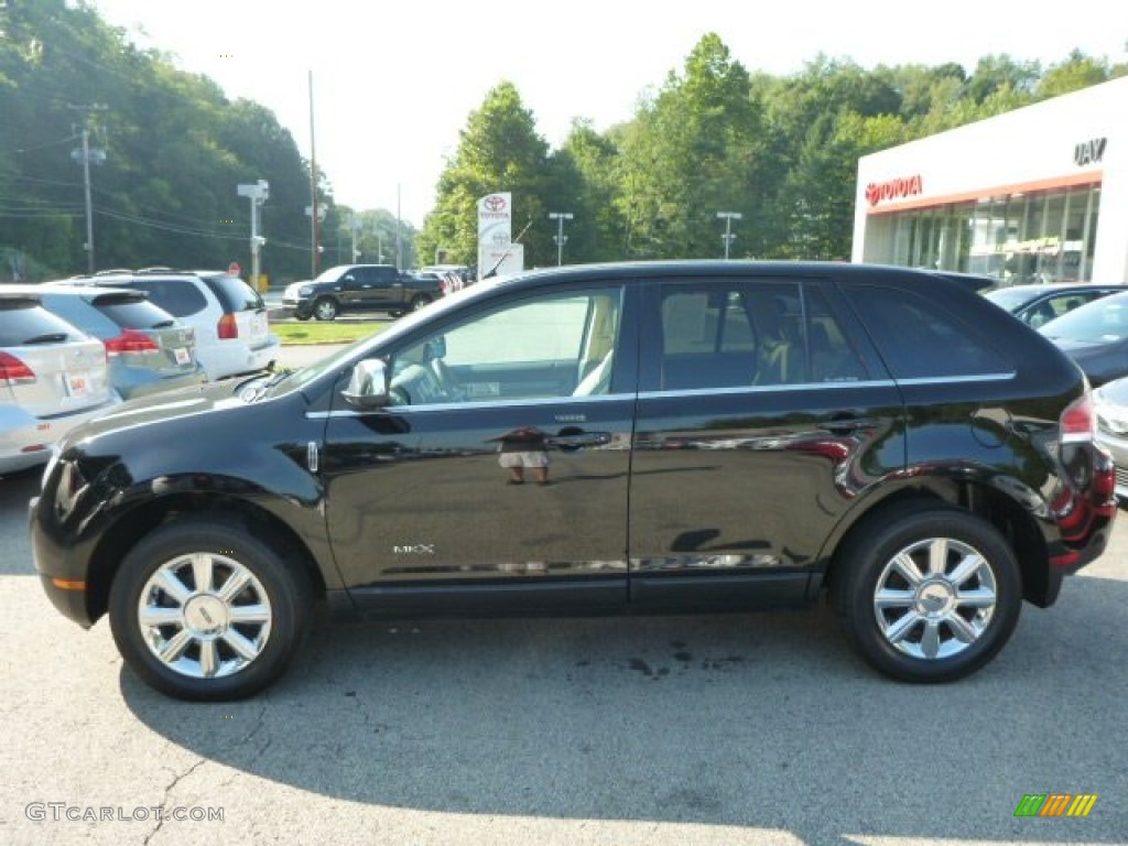 2008 MKX AWD - Black Clearcoat / Light Camel photo #6
