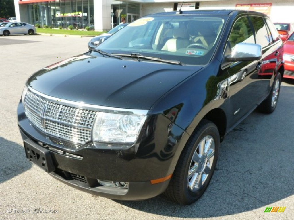 2008 MKX AWD - Black Clearcoat / Light Camel photo #7