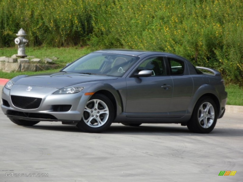 2005 RX-8 Sport - Sunlight Silver Metallic / Black/Chaparral photo #4