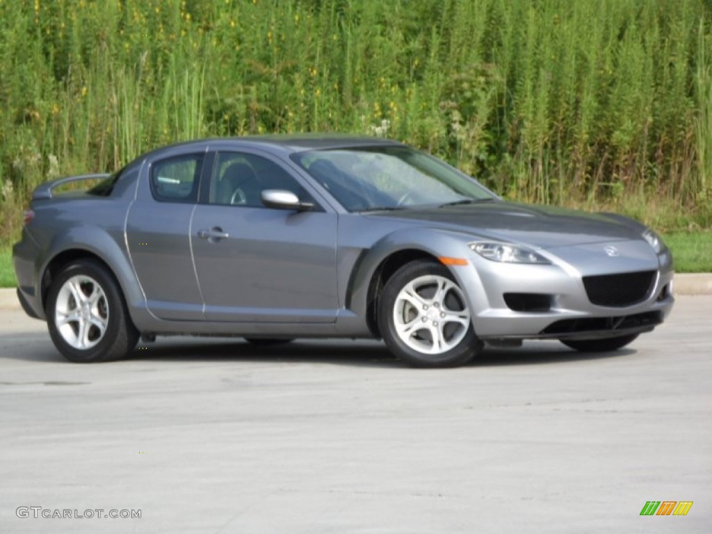 2005 RX-8 Sport - Sunlight Silver Metallic / Black/Chaparral photo #6