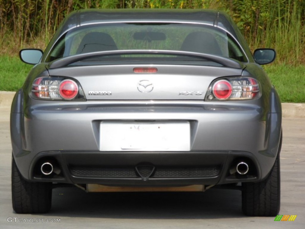 2005 RX-8 Sport - Sunlight Silver Metallic / Black/Chaparral photo #8