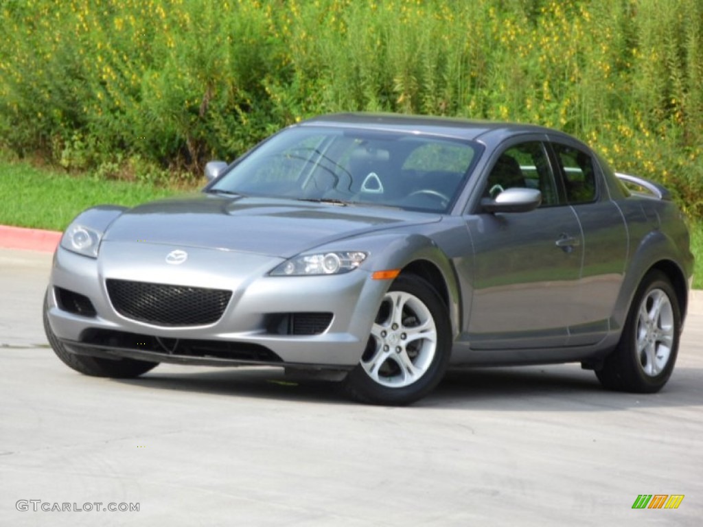 2005 RX-8 Sport - Sunlight Silver Metallic / Black/Chaparral photo #23