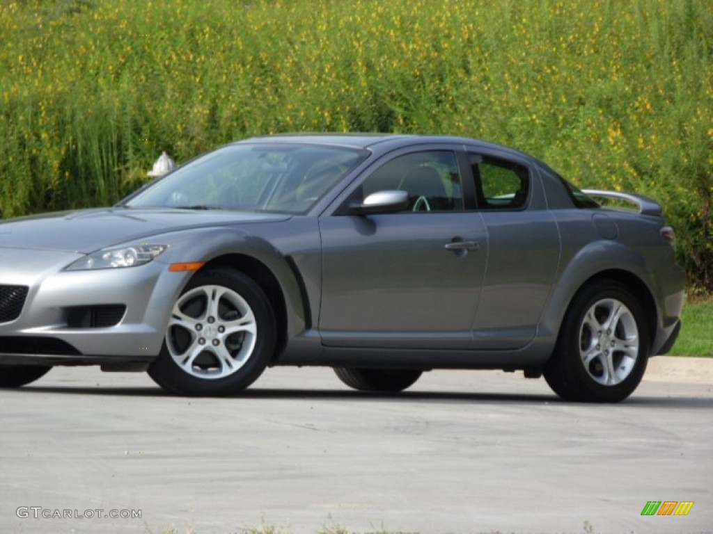 2005 RX-8 Sport - Sunlight Silver Metallic / Black/Chaparral photo #24