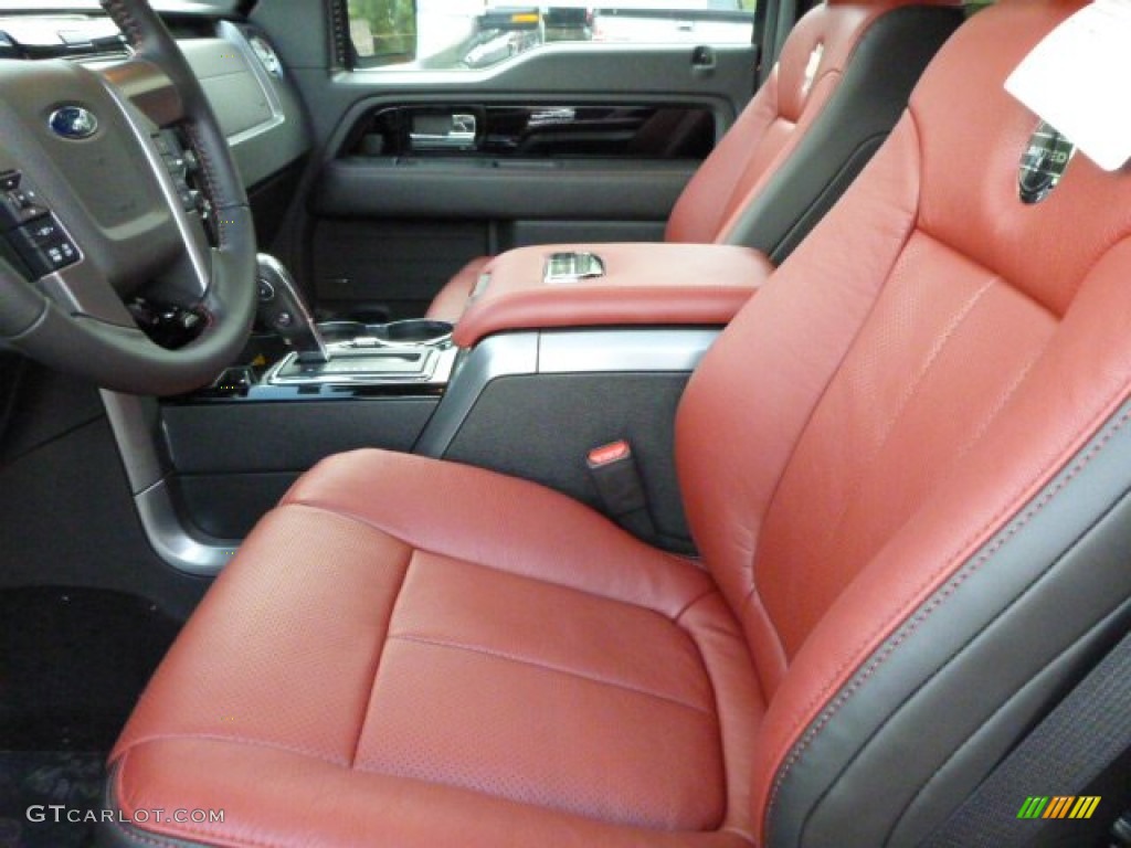 2013 F150 Limited SuperCrew 4x4 - Ruby Red Metallic / Limited Unique Red Leather photo #8