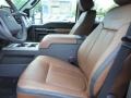 Platinum Pecan Leather 2014 Ford F350 Super Duty Platinum Crew Cab 4x4 Interior Color