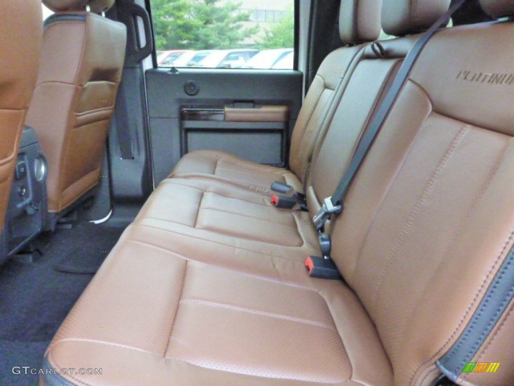 2014 Ford F350 Super Duty Platinum Crew Cab 4x4 Rear Seat Photo #85240205