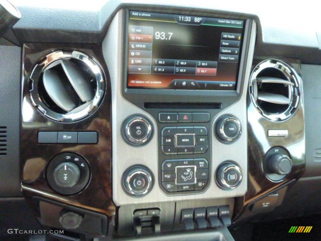 2014 Ford F350 Super Duty Platinum Crew Cab 4x4 Controls Photo #85240319