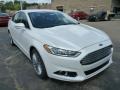 White Platinum 2014 Ford Fusion Titanium AWD Exterior