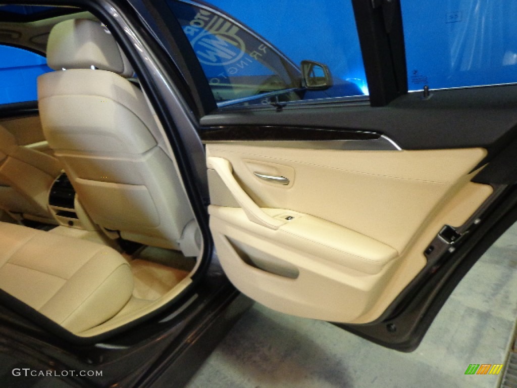 2013 5 Series 535i xDrive Sedan - Mojave Metallic / Venetian Beige photo #27