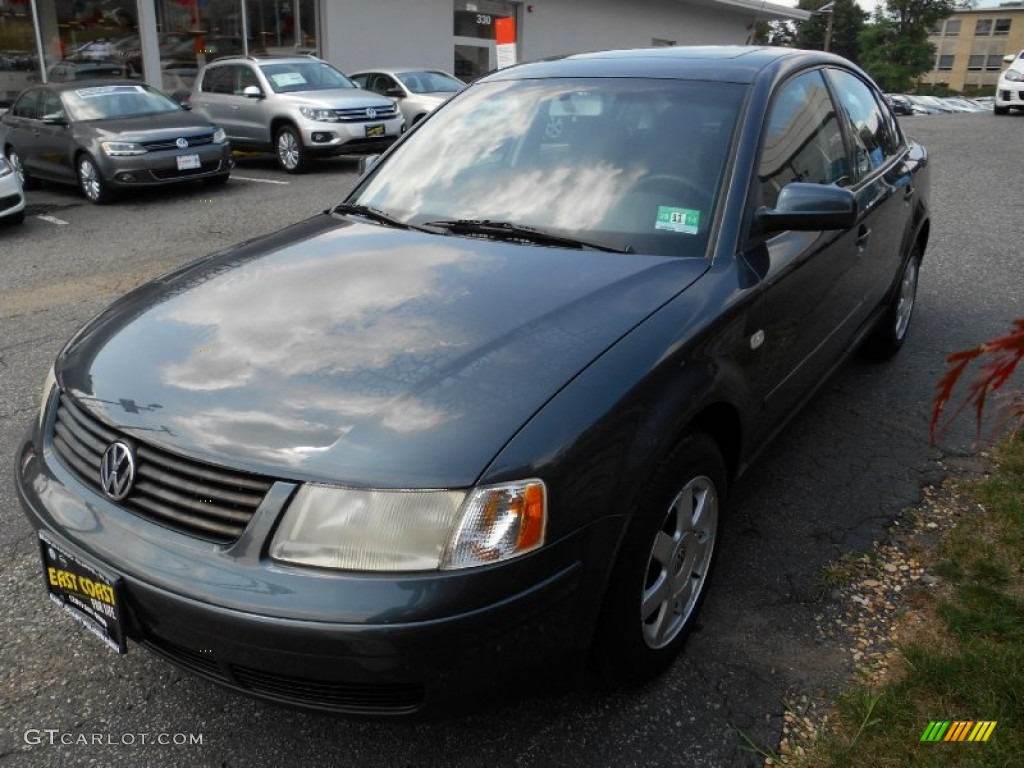 2001 Passat GLS Sedan - Blue Anthracite Pearl / Black photo #3
