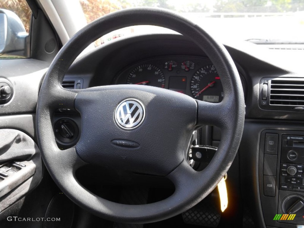 2001 Passat GLS Sedan - Blue Anthracite Pearl / Black photo #12