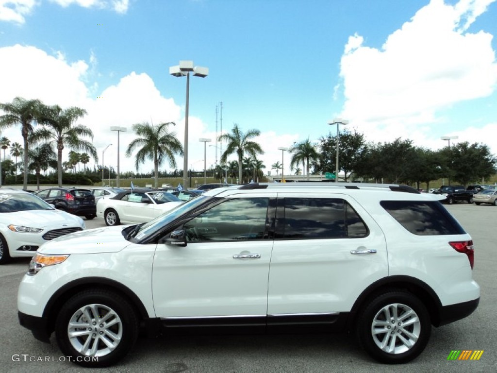 2013 Explorer XLT - Oxford White / Charcoal Black photo #12