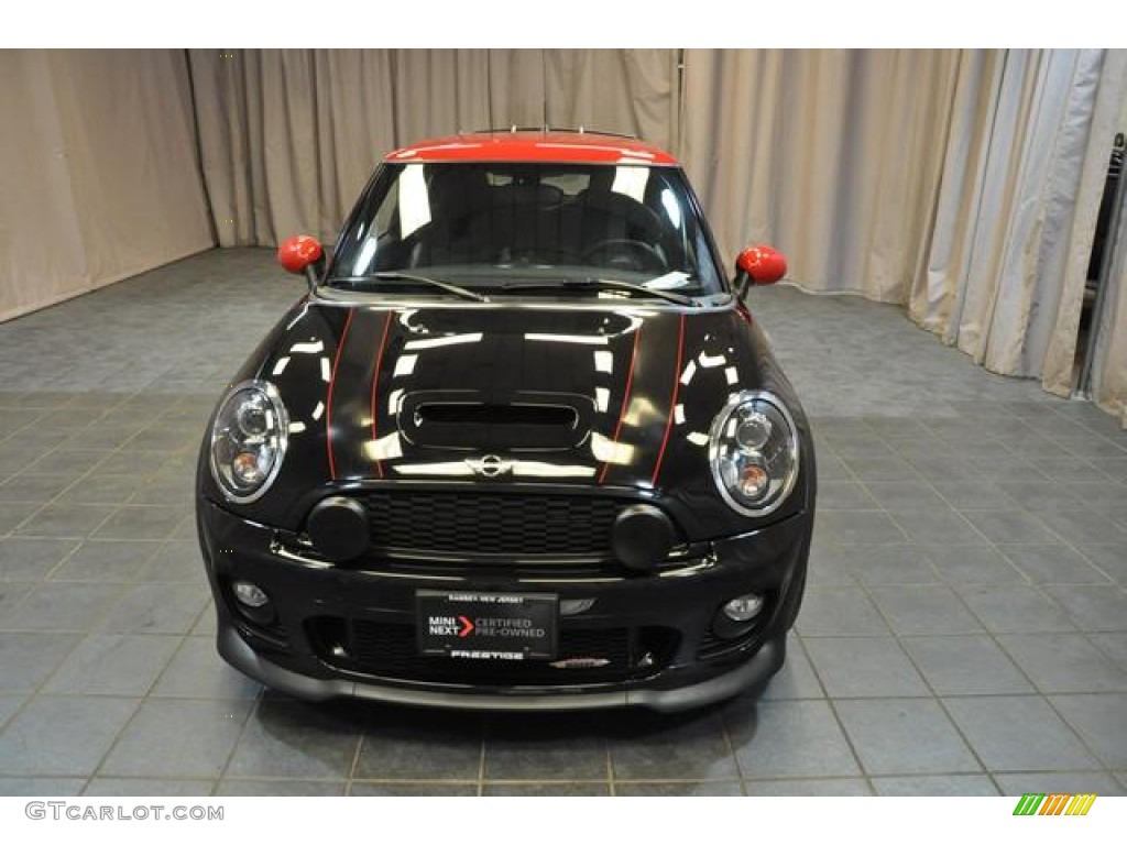 2013 Cooper John Cooper Works Hardtop - Midnight Black Metallic / Recaro Sport Black/Dinamica photo #3