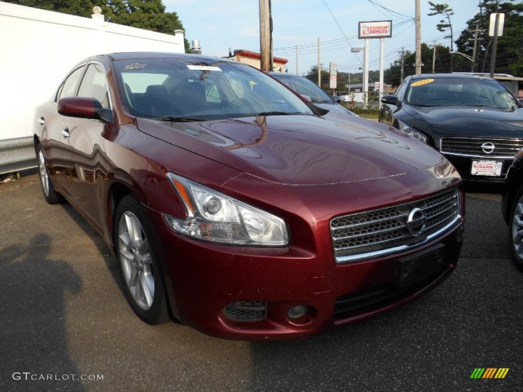 2010 Maxima 3.5 S - Tuscan Sun Red / Charcoal photo #1