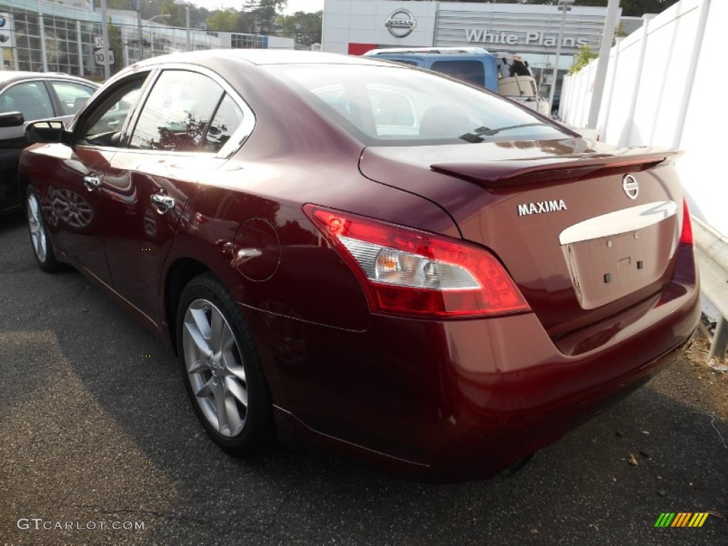 2010 Maxima 3.5 S - Tuscan Sun Red / Charcoal photo #3