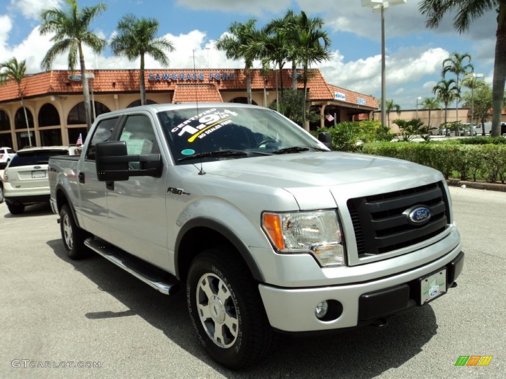 2010 F150 FX4 SuperCrew 4x4 - Ingot Silver Metallic / Black photo #1