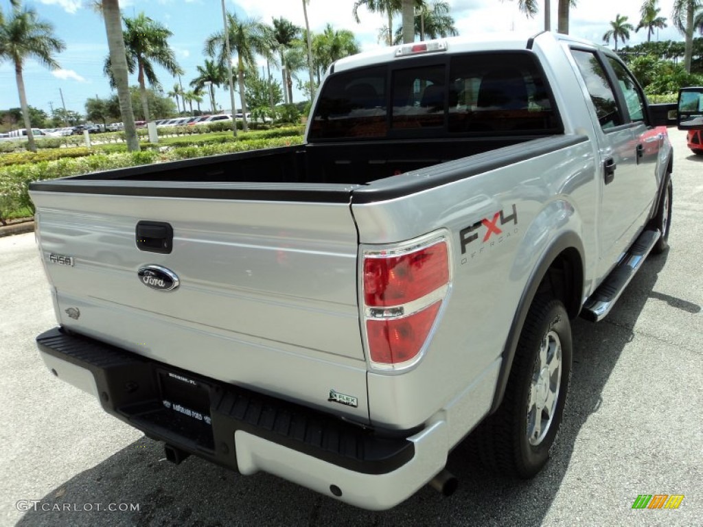 2010 F150 FX4 SuperCrew 4x4 - Ingot Silver Metallic / Black photo #6