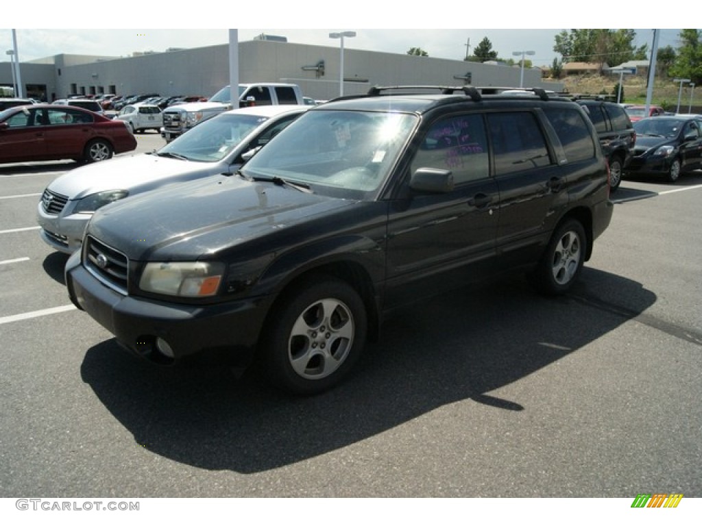 2004 Forester 2.5 XS - Java Black Pearl / Gray photo #4