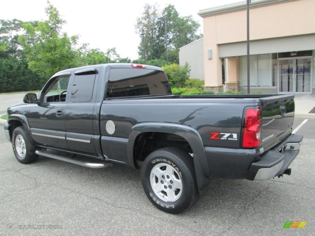 2004 Silverado 1500 Z71 Extended Cab 4x4 - Dark Gray Metallic / Dark Charcoal photo #5