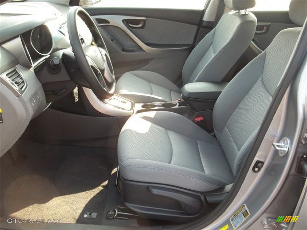 2013 Elantra GLS - Titanium Gray Metallic / Gray photo #8