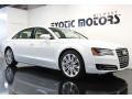 2013 Ibis White Audi A8 L 4.0T quattro  photo #6