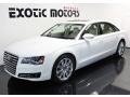 2013 Ibis White Audi A8 L 4.0T quattro  photo #9