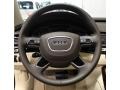 2013 Audi A8 Silk Beige Interior Steering Wheel Photo