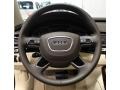 Silk Beige 2013 Audi A8 L 4.0T quattro Steering Wheel