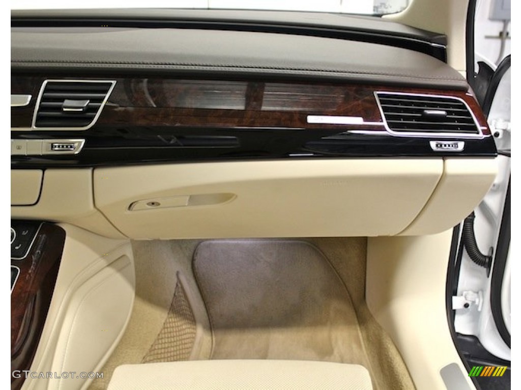 2013 Audi A8 L 4.0T quattro Silk Beige Dashboard Photo #85247927