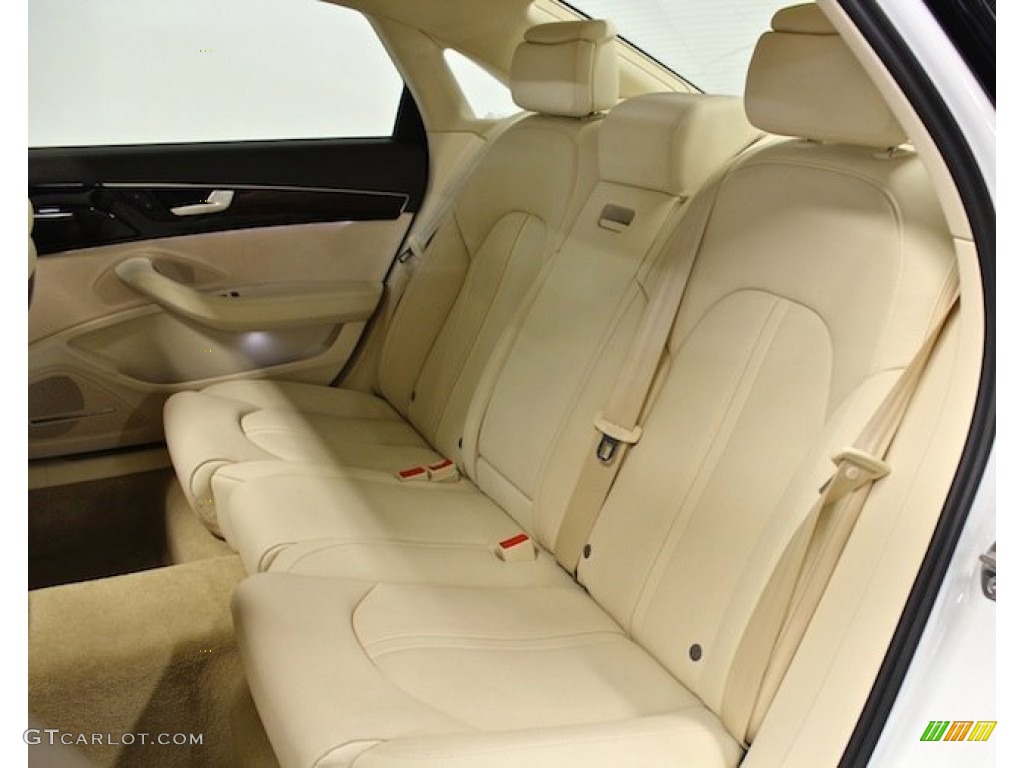 Silk Beige Interior 2013 Audi A8 L 4.0T quattro Photo #85248083