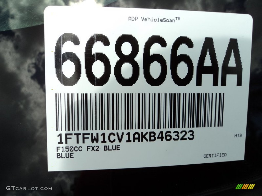 2010 F150 FX2 SuperCrew - Blue Flame Metallic / Black photo #33