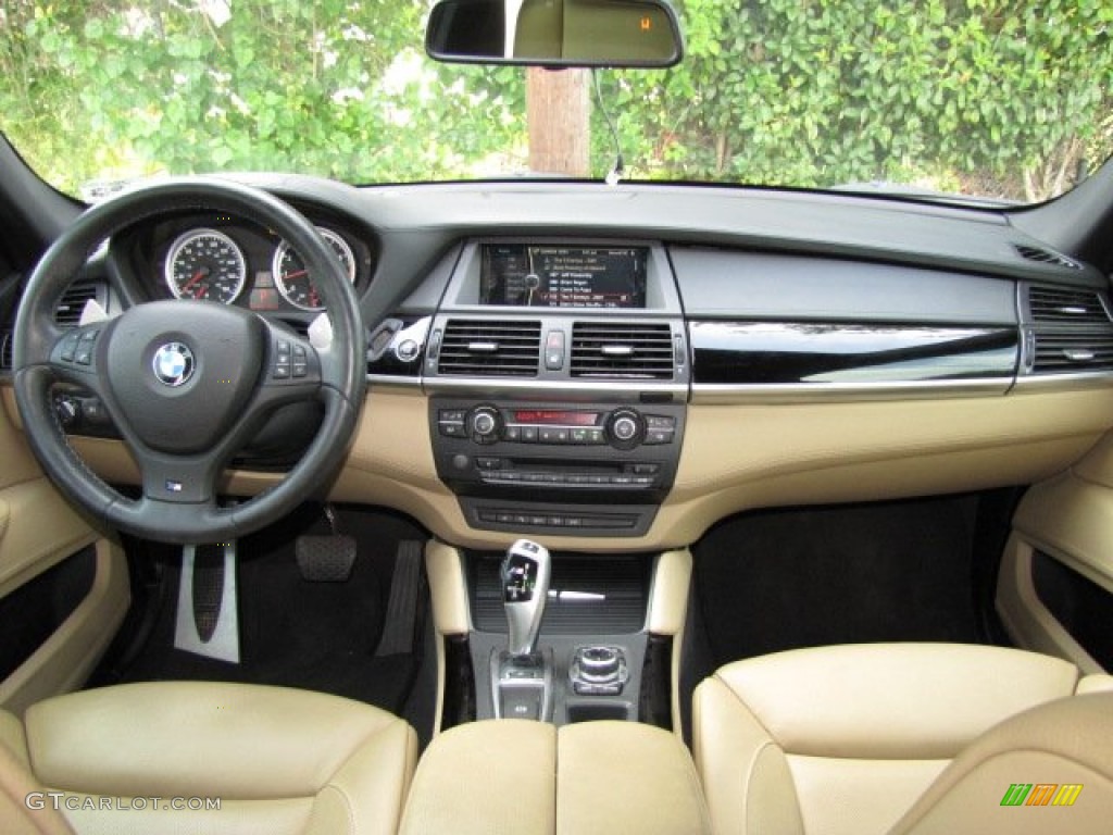 2010 BMW X6 M Standard X6 M Model Bamboo Beige Dashboard Photo #85250006