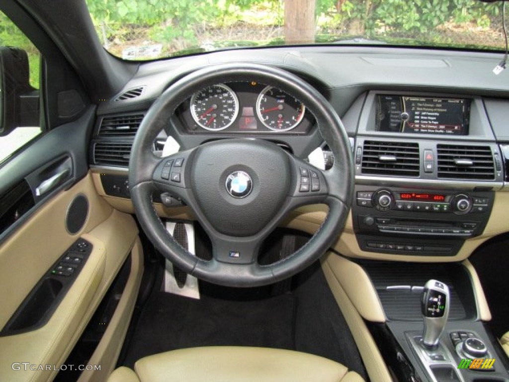 2010 BMW X6 M Standard X6 M Model Bamboo Beige Dashboard Photo #85250063