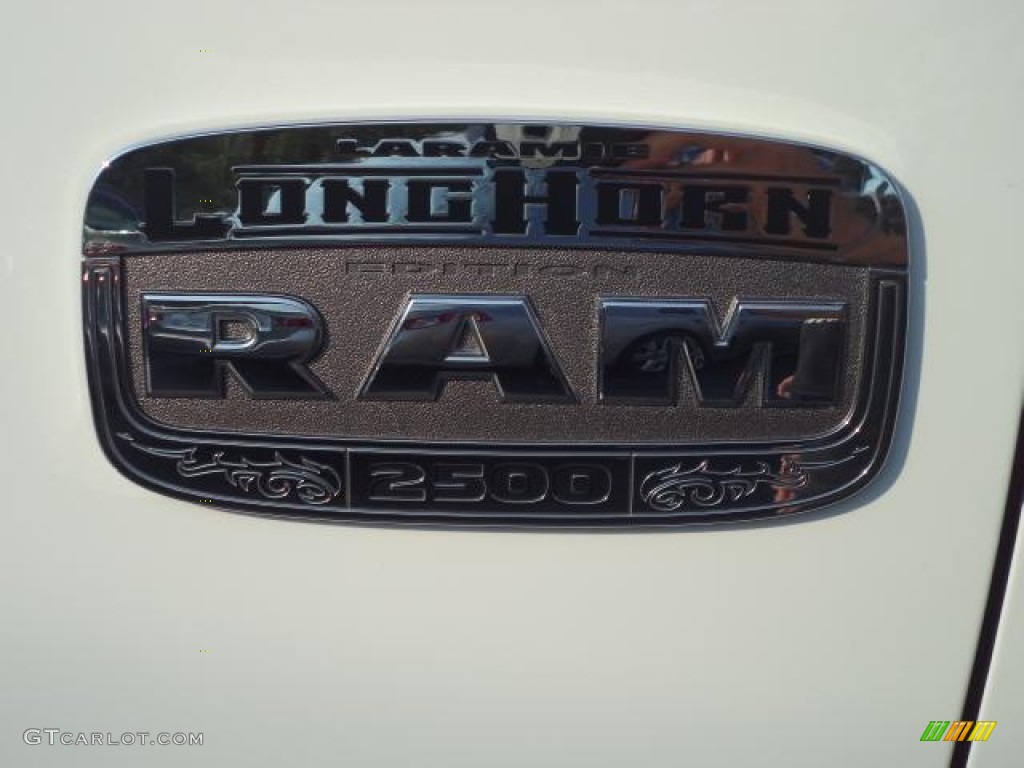 2011 Ram 2500 HD Laramie Longhorn Crew Cab 4x4 - Bright White / Light Pebble Beige/Bark Brown photo #12