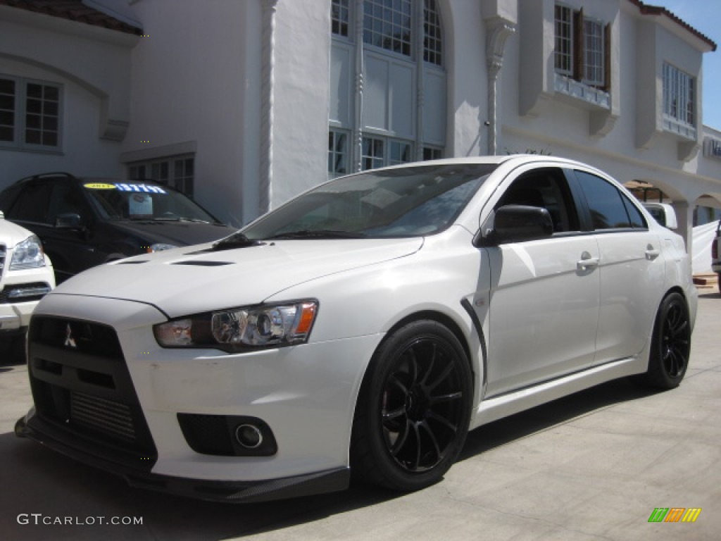 Wicked White 2008 Mitsubishi Lancer Evolution GSR Exterior Photo #85251203