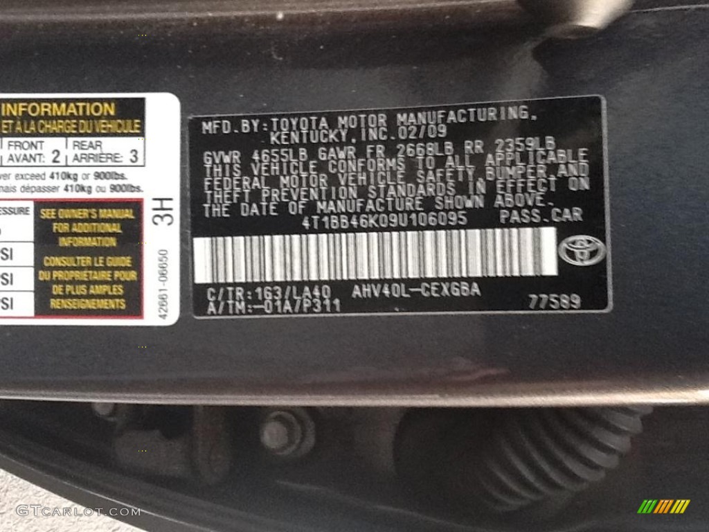 2009 Camry Hybrid - Magnetic Gray Metallic / Bisque photo #6