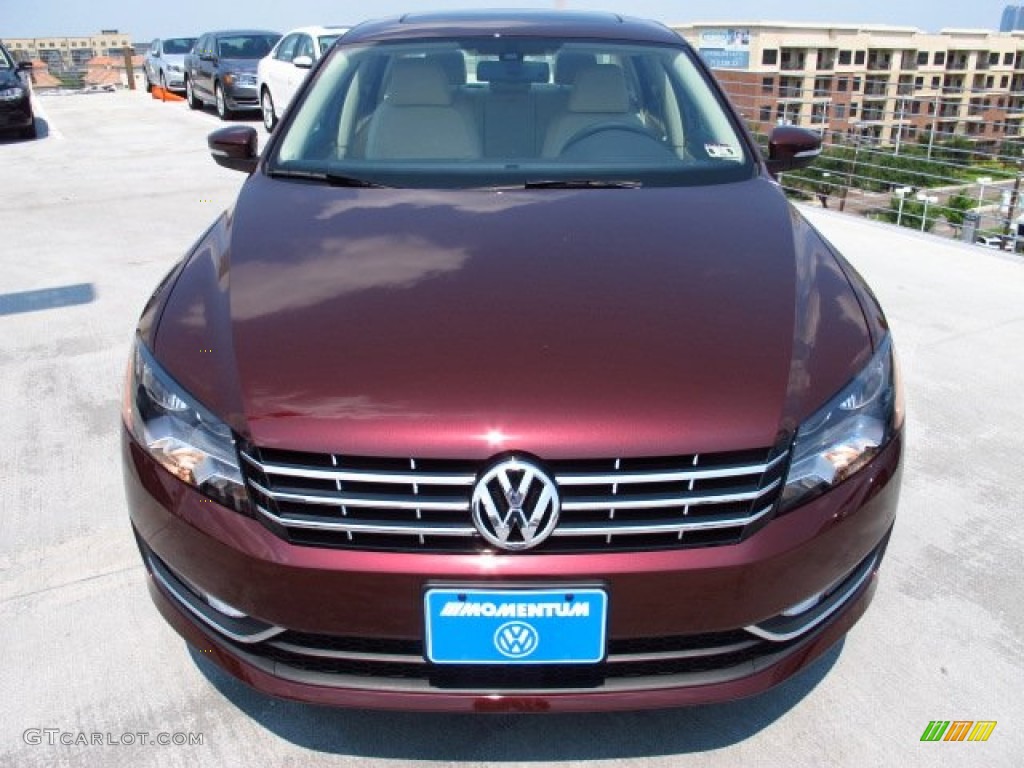 2014 Passat TDI SE - Opera Red Metallic / Cornsilk Beige photo #2