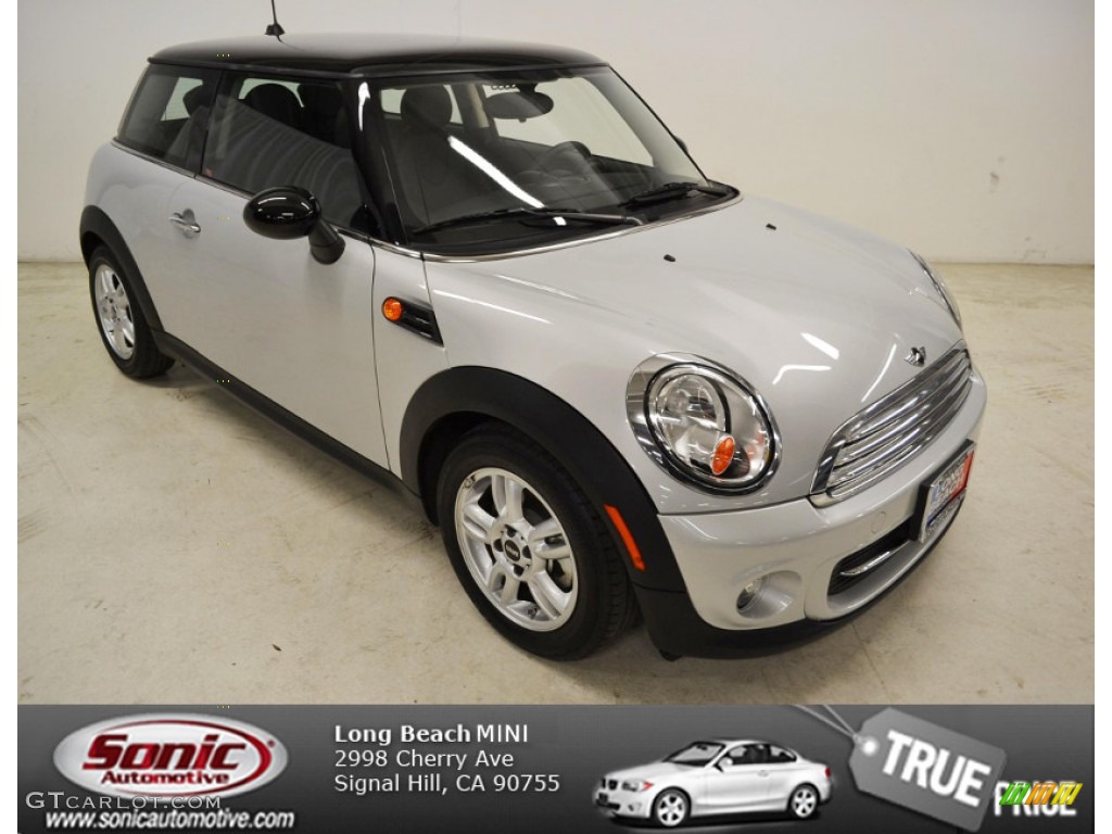 2011 Cooper Hardtop - White Silver Metallic / Carbon Black photo #1