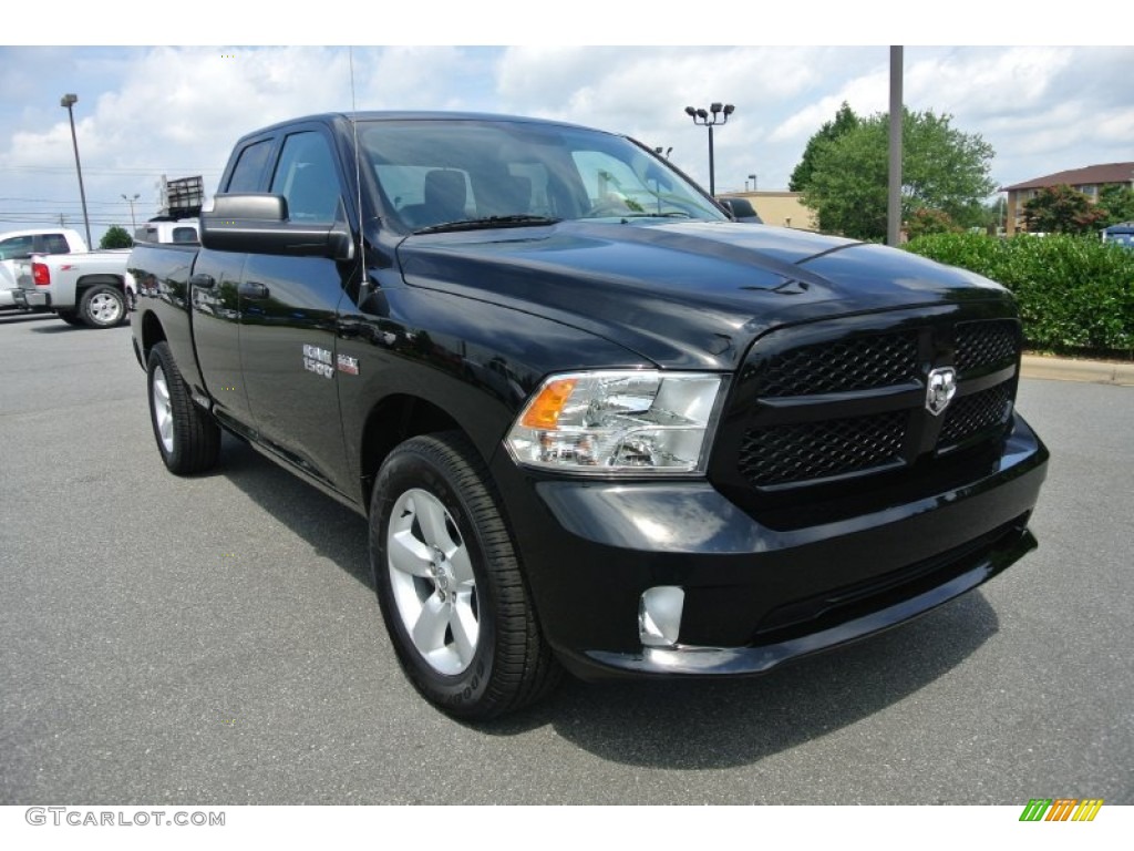 Black 2014 Ram 1500 Express Quad Cab 4x4 Exterior Photo #85255713